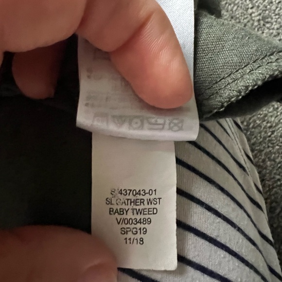 Women’s Gap Short Sleeve Gathered Waist Midi Dress in Size Small in Baby Tweed - Picture 6 of 6